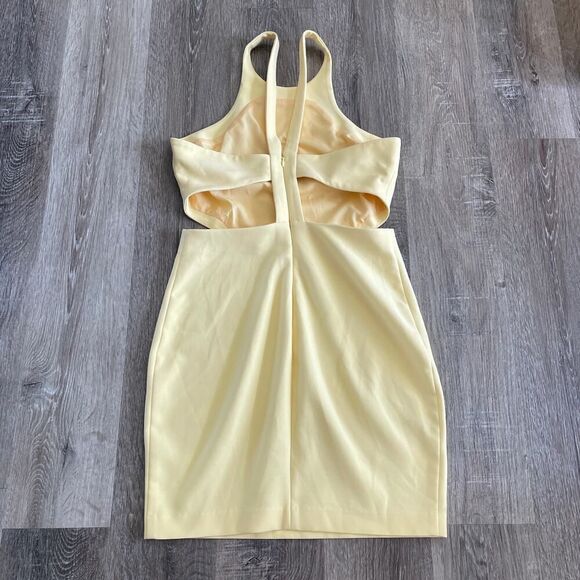 Likely Arcadia Bodycon Dress Yellow - Size: 8 - Picture 10 of 12